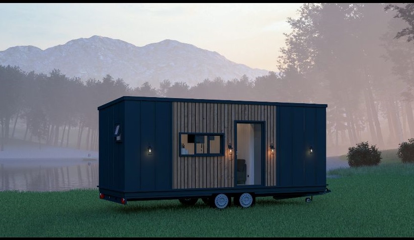 Transportable tiny house unit ready for shipping